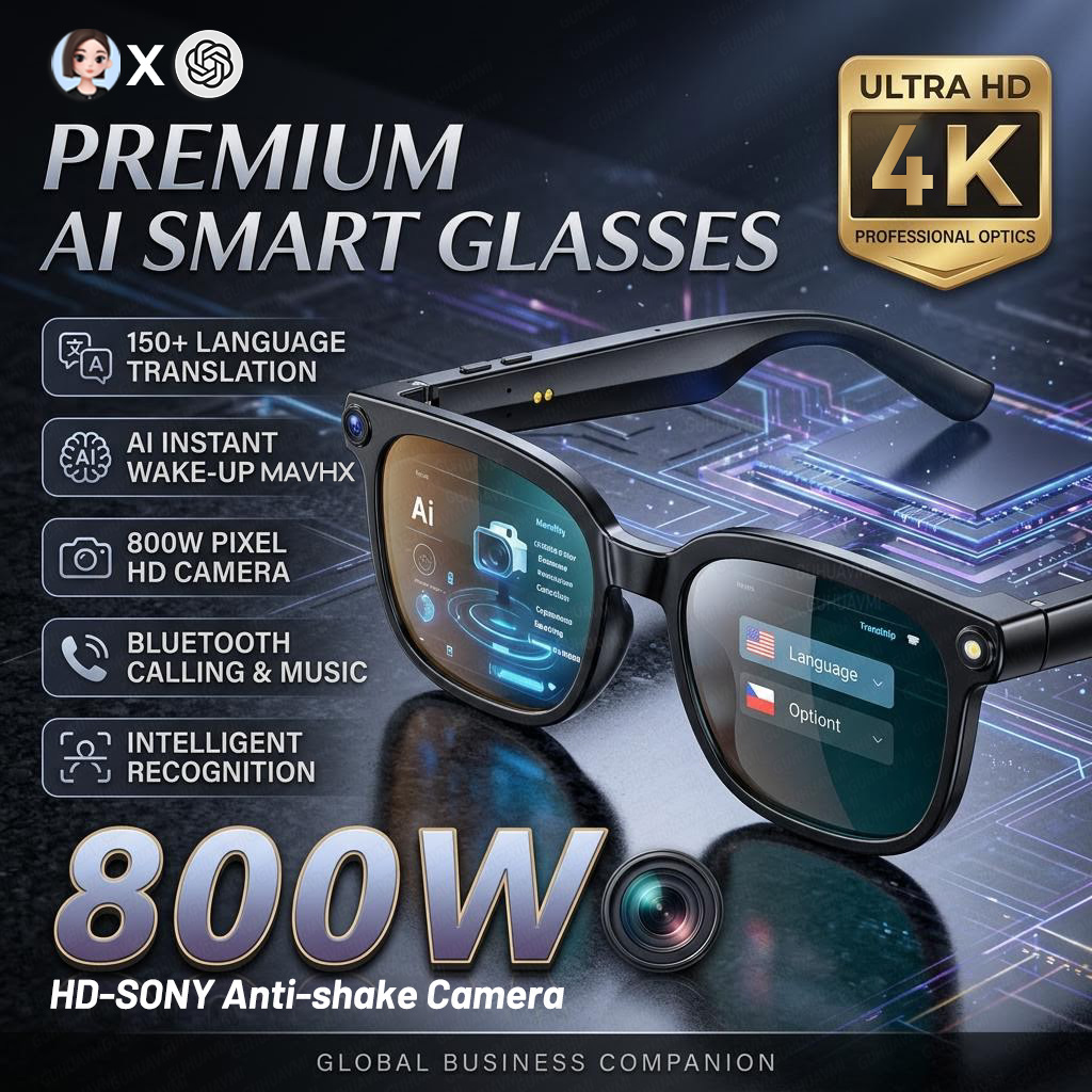 2026 4K 8MP Smart Glasses Men  - Smart Glasses Lens 리뷰 및 가격