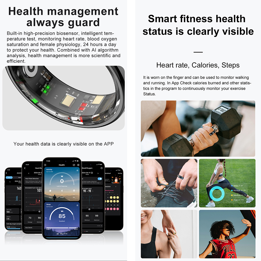 R08 Fitness Tracker Smart Ring - Temperature Ring Skin 리뷰 및 가격
