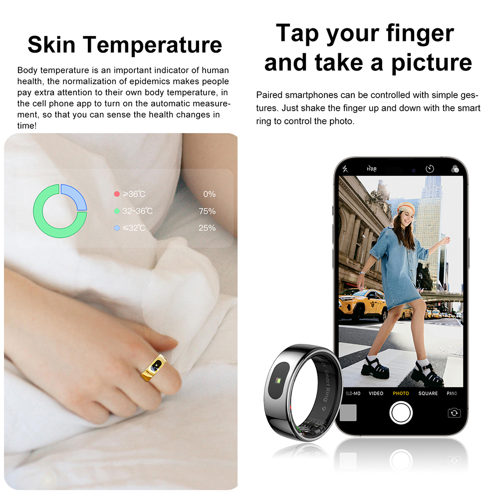 R08 Fitness Tracker Smart Ring - Temperature Ring Skin 리뷰 및 가격