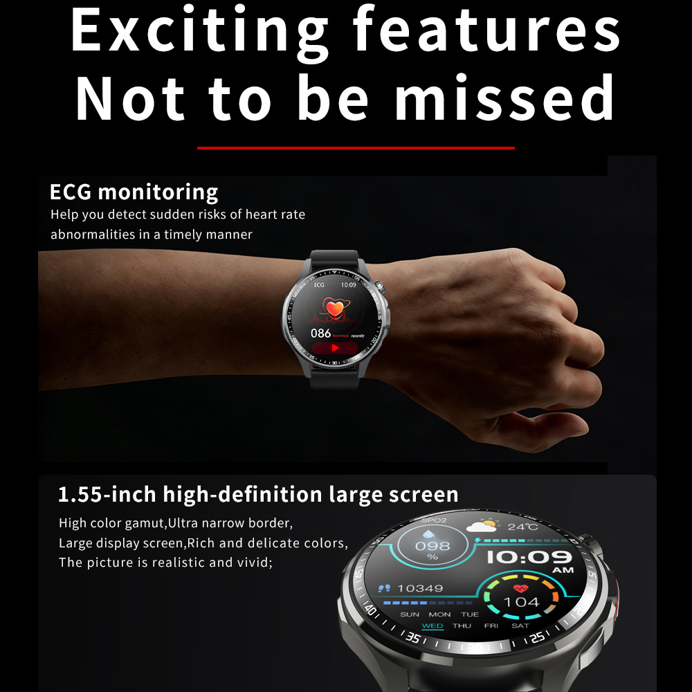 Men Smart Watch Ultra HD Scree - Fall Detection Watch 리뷰 및 가격