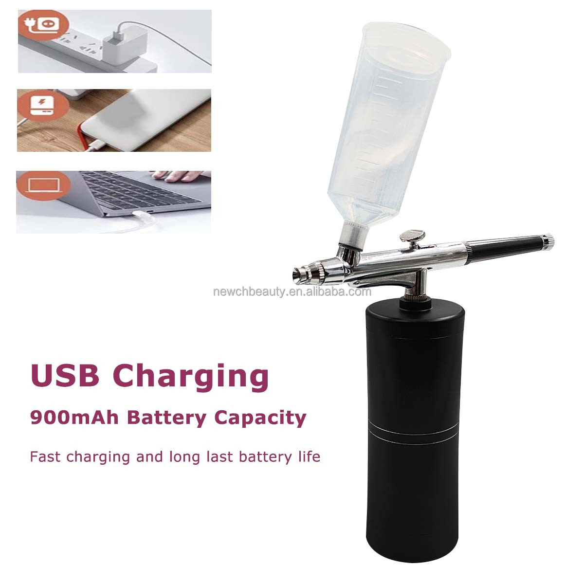Cordless Airbrush Kit with Com - Galvanic Skin Sensor 리뷰 및 가격
