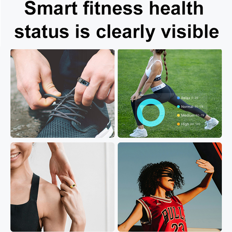 Smart Ring Men Women with Char - Temperature Ring Skin 리뷰 및 가격