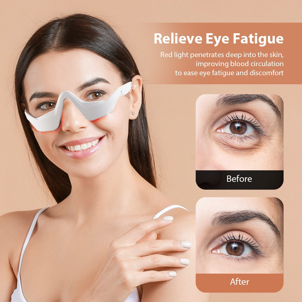 Eye Massager Under Eye Red Lig - Light Therapy Glasses 리뷰 및 가격