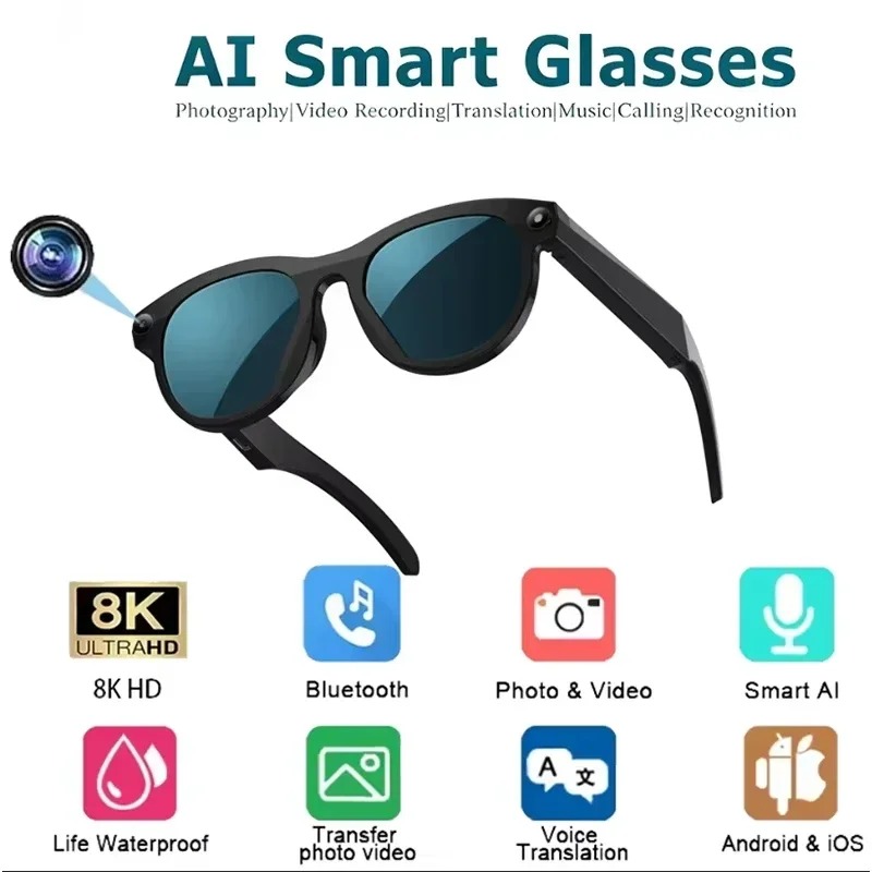 8KHD Smart AI Glasses Color Ch - Smart Glasses Lens 리뷰 및 가격