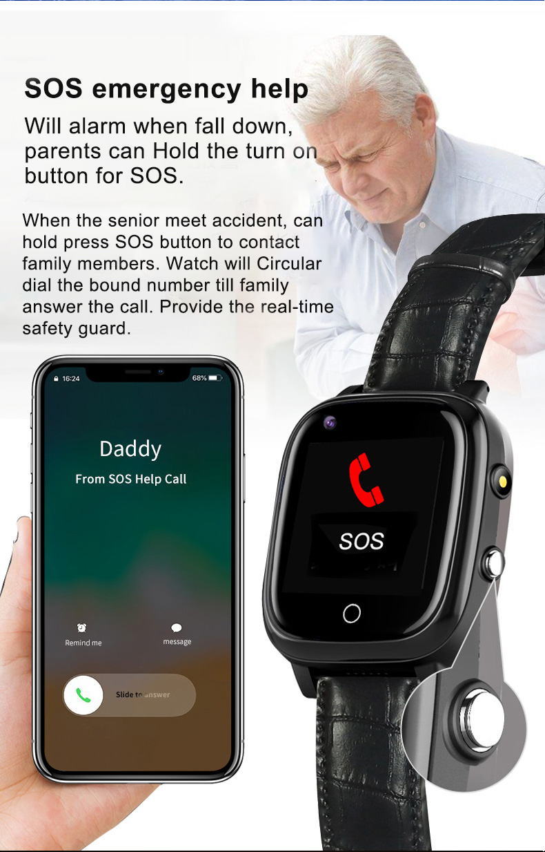Elderly Smart Watch For Senior - Fall Detection Watch 리뷰 및 가격