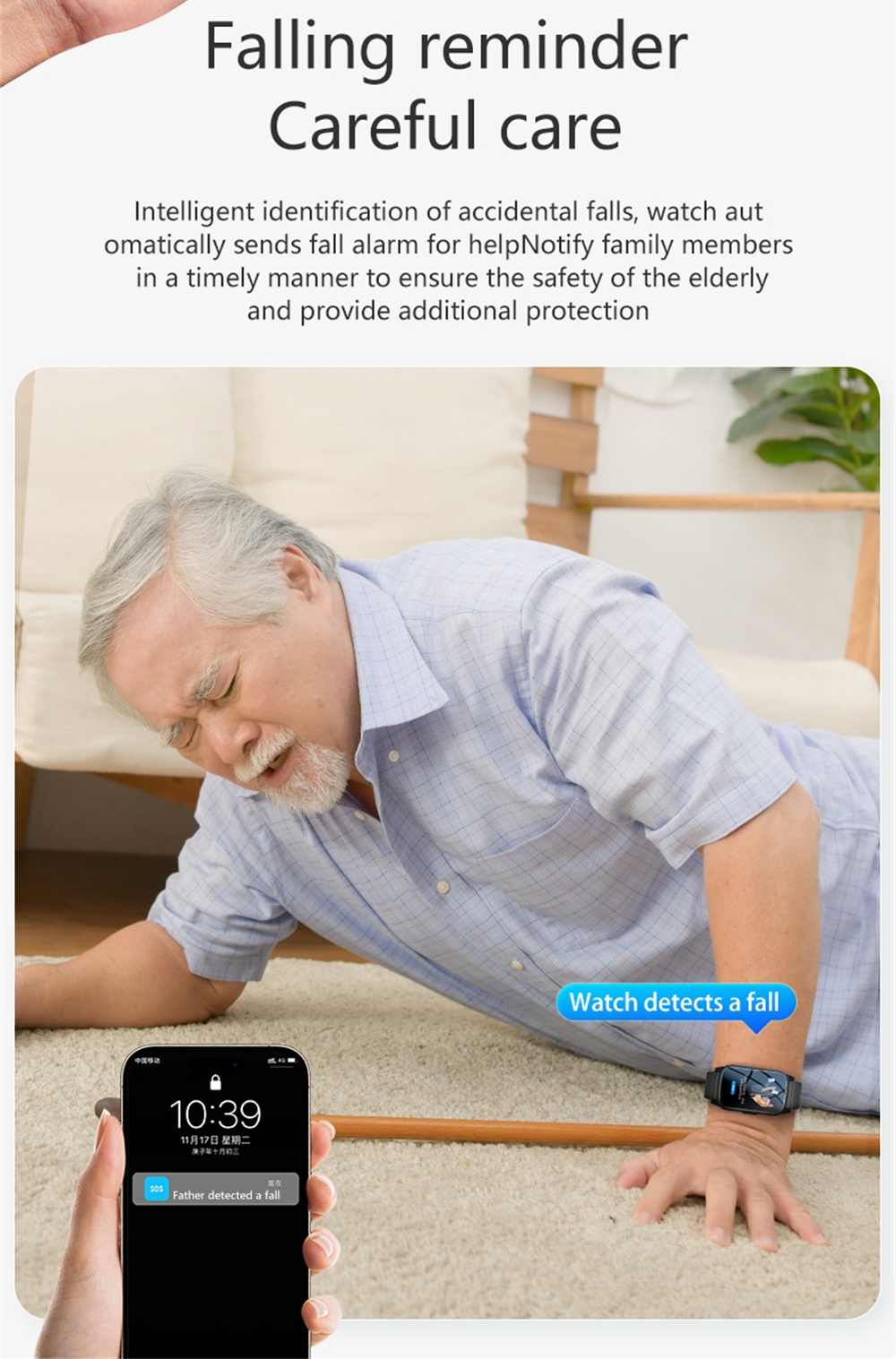 Elderly Smart Watch For Senior - Fall Detection Watch 리뷰 및 가격