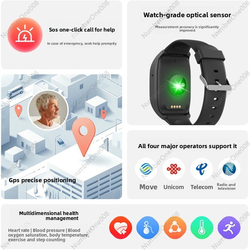 4G Smart Watch for Elderly, GP - Fall Detection Watch 리뷰 및 가격