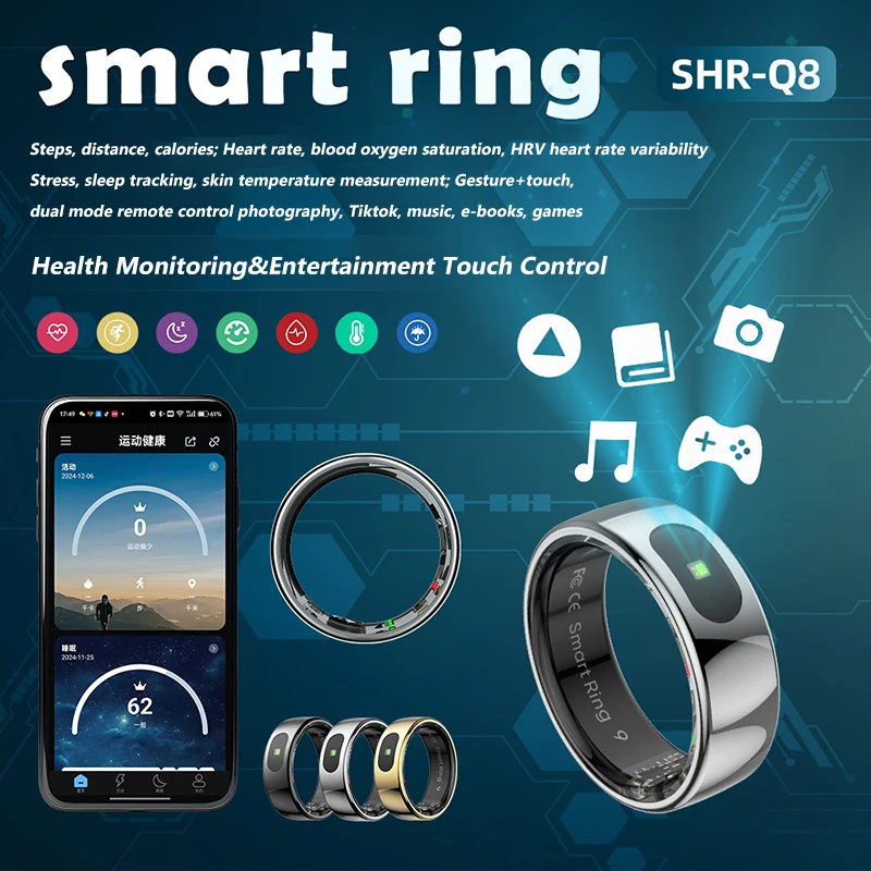 R08 Smart Ring Men Women Charg - Temperature Ring Skin 리뷰 및 가격