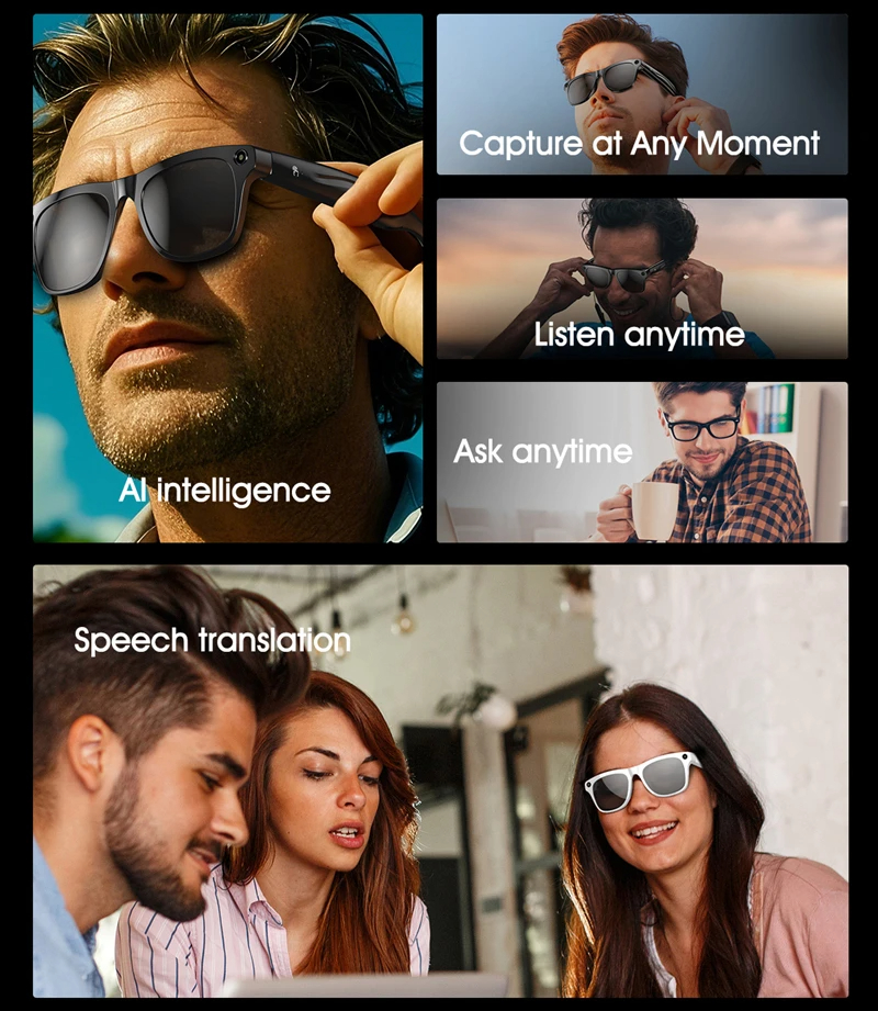 8K AI Smart Glasses Bluetooth  - Smart Glasses Lens 리뷰 및 가격